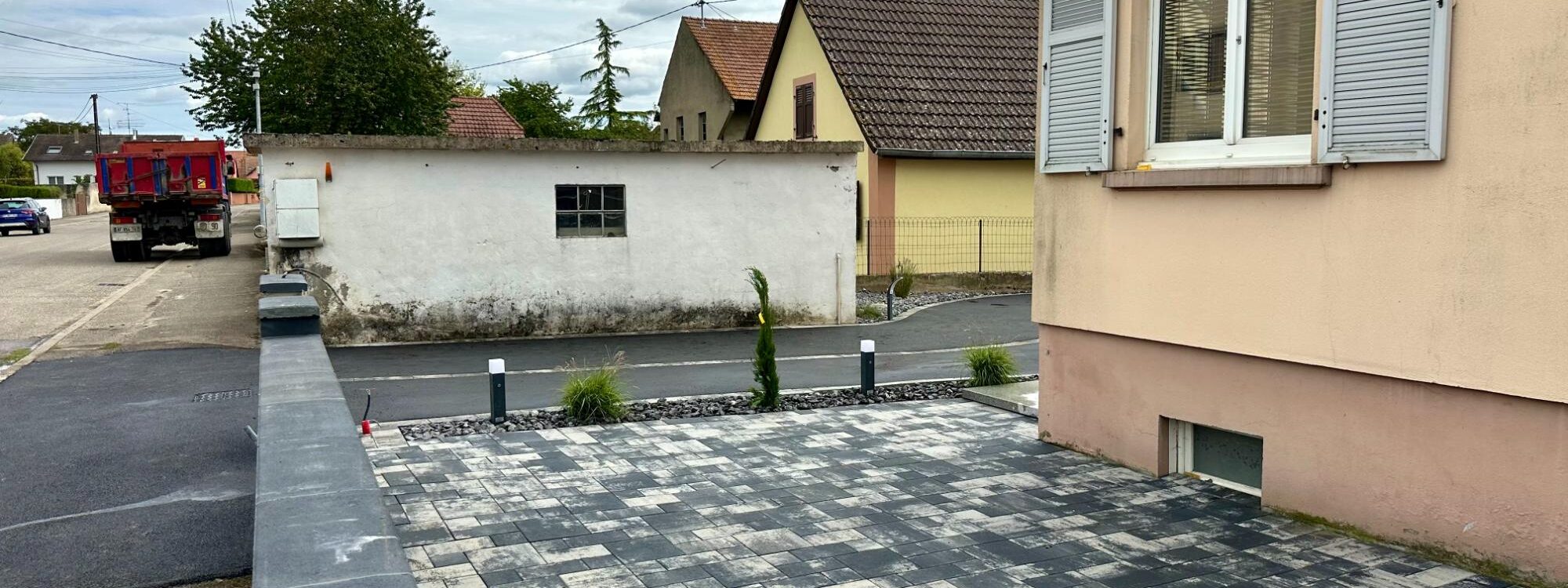 Am&eacute;nagement ext&eacute;rieur : pose de pavage, dallage et enrob&eacute; aux environs de Kingersheim et Saint-Louis Guebwiller